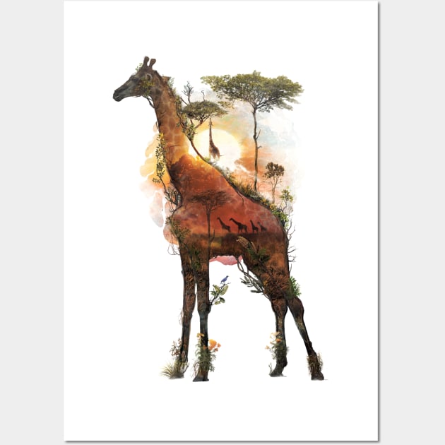 Giraffe Surreal Wall Art by barrettbiggers